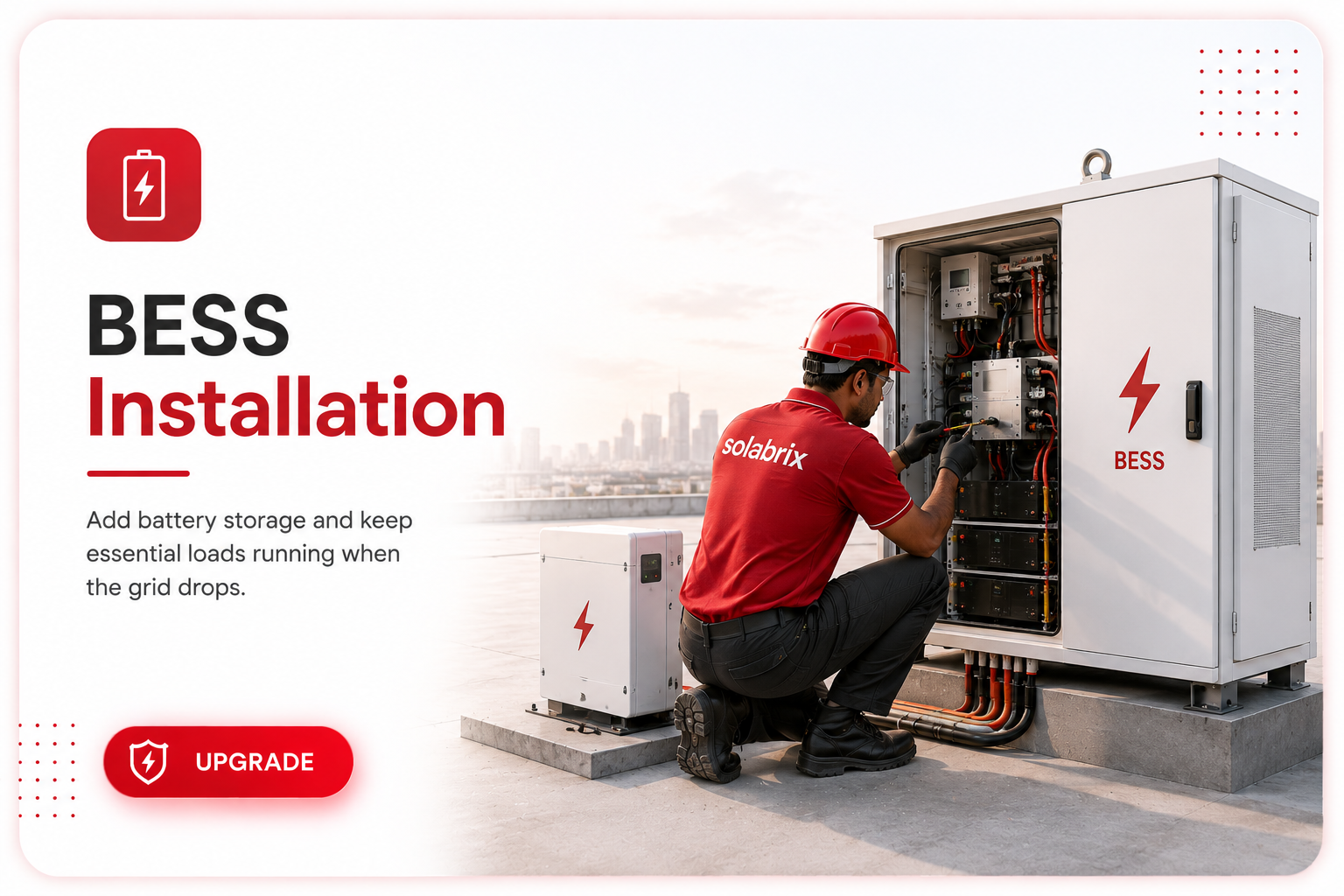 BESS installation — upgrade